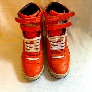 Puma, Orange High Top Sneakers